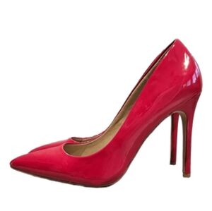 Fiery Red Patent Leather Stilettos – Mix No. 6, Size 8